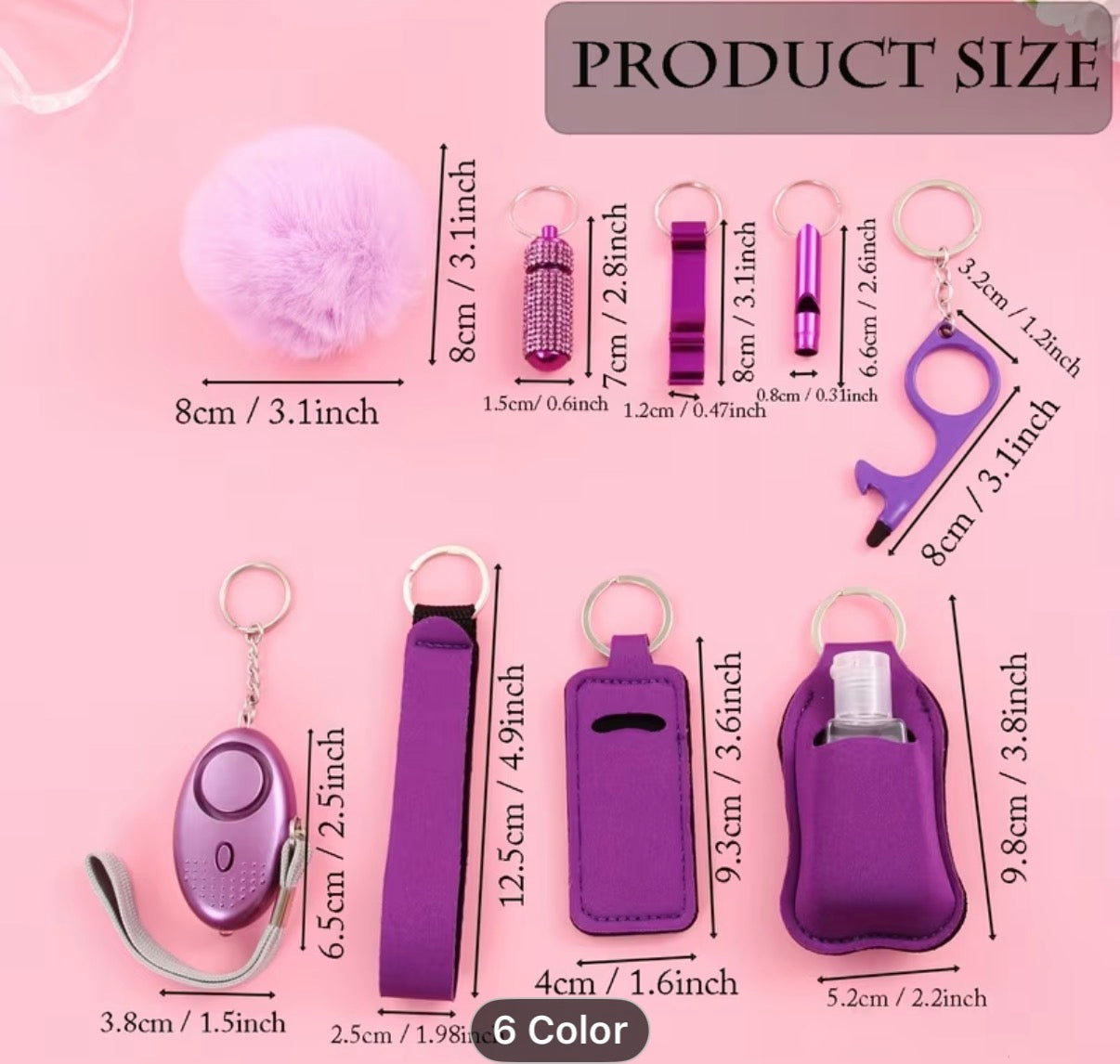 Safety Keychain Set